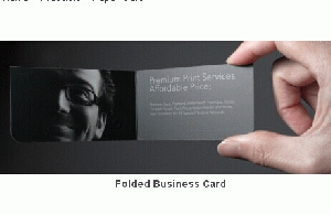 Folded Business Card