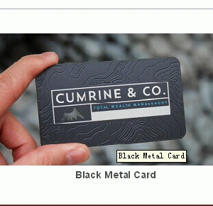 Black Metal Card